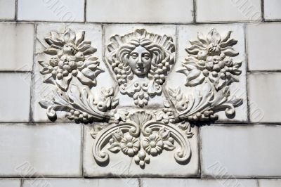 The bas-relief