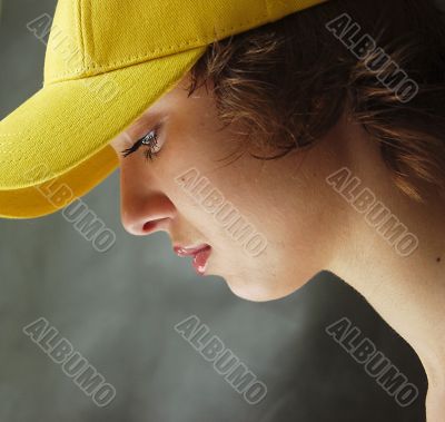 girl in a cap