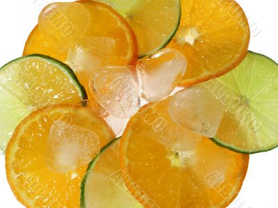 Citrus with ice
