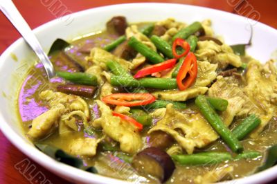 Thai green curry