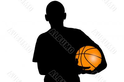 Basketball player silhouette