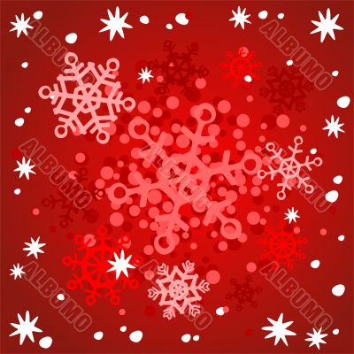 red snowflakes background red snowflakes background