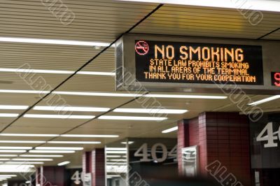 No smoking sign