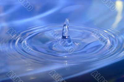 Blue water drop