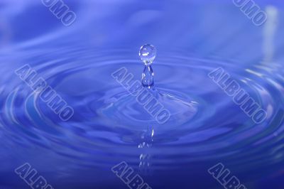 Close up from a water drop