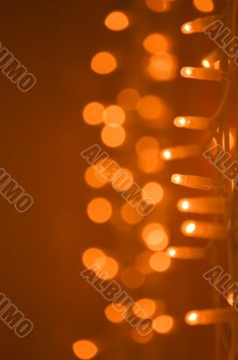 Golden glow light decoration background