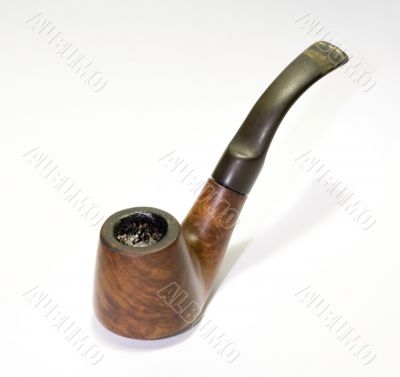 Old smoked English briar pipe 2
