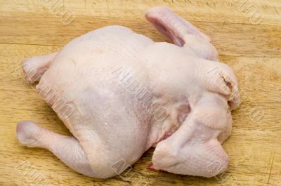 chicken on wood