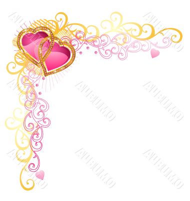 Heart of love / Vector Corner / Valentine`s Day