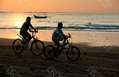 Boys on a bicycles