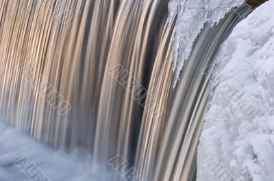 Winter Portage Creek Cascade