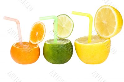 Colorful abstract fruit drink.