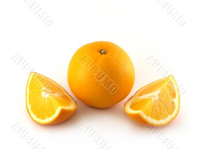 Orange and two slices