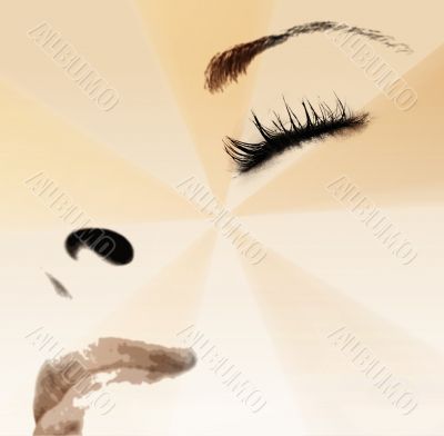 Beautiful girlr - sleeping. Close-up