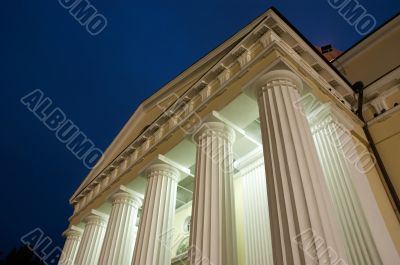 illuminated columns