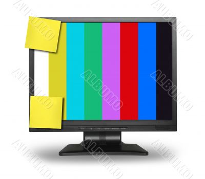 LCD display with Test screen