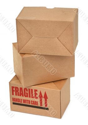stack of cardboard boxes