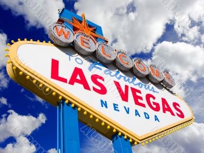 Welcome to Las Vegas, clouds background. Welcome to Las Vegas, clouds background.