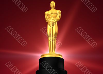 Film award in red