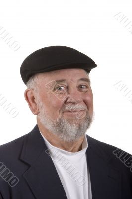 Older Smiling Man with Hat