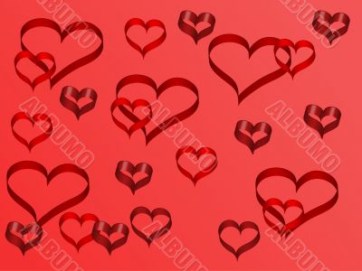 Hearts background