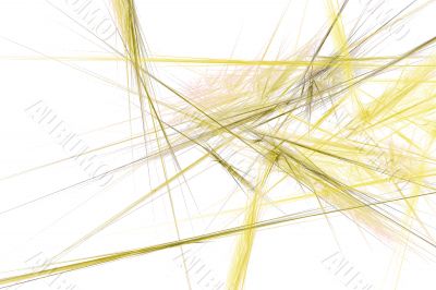 Abstract web from yellow strings