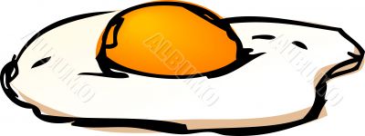 Fried egg illustration