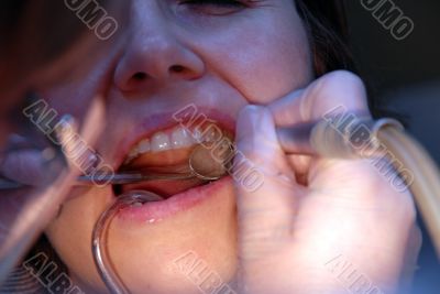 Patient in the dental clinic