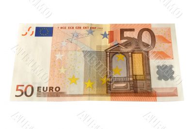Fifty Euro bank note