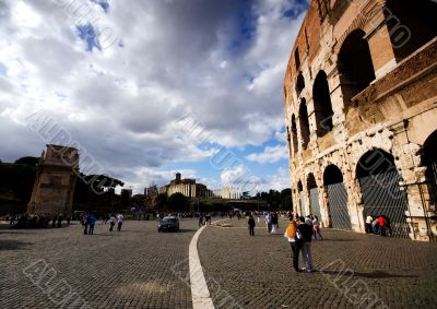 Coliseum in Rome, Italy