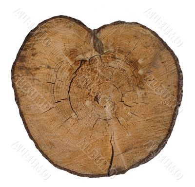 Wooden heart. Wooden heart.