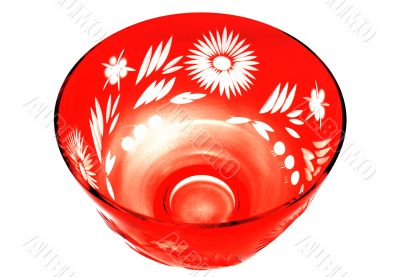 Red vase.