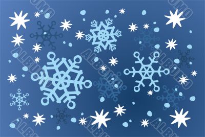 blue snowflakes background blue snowflakes background