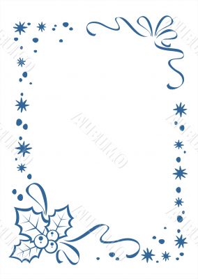 ornate christmas border