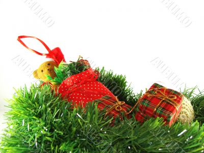 Christmas and New Year`s ornaments