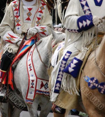 Detail, beadwork of plains Indians