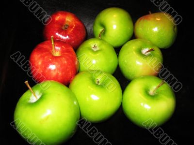 Red and Green Apples