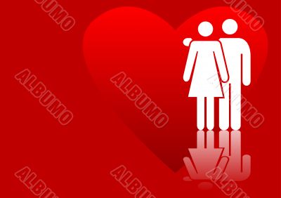 Valentine`s couple