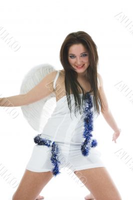 Beautiful woman with wings