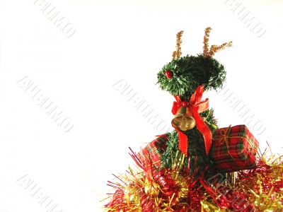 Christmas and New Year`s ornament with a deer Christmas and New Year`s ornament with a deer