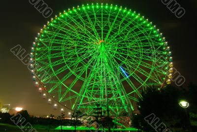 ferris wheel at night