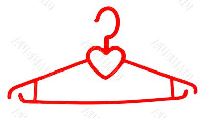 Hanger for clothes favourite.