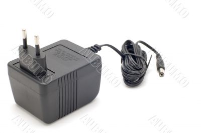 Black plug on white