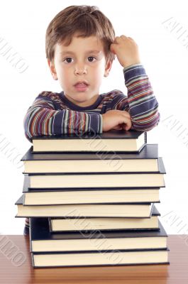 Adorable child studying Adorable child studying