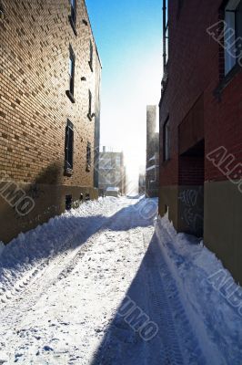 Sunlight after the snowstorm