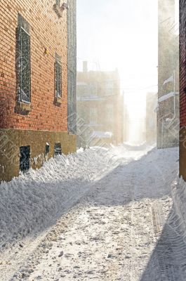 Snowstorm in the sunlight Snowstorm in the sunlight