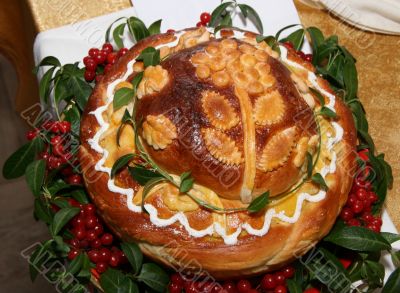 Ukrainian festive Bread for wedding