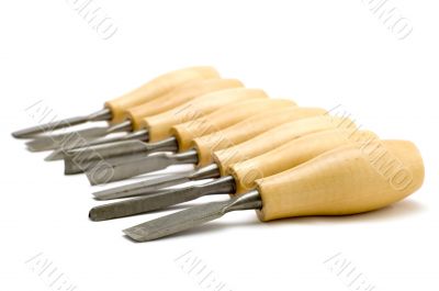 chisel on white