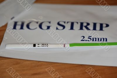 Pregnancy test - negative