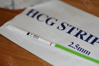 Pregnancy test - negative